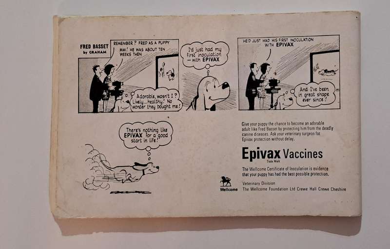 Fred Basset #32 By Graham cartoon comic book strip vintage retro rare old collectable 1960's 1970's