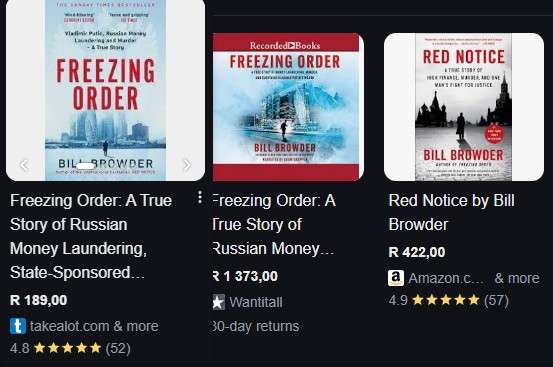 Freezing Order By Bill Browder nonfiction politics Russia true crime biography business history