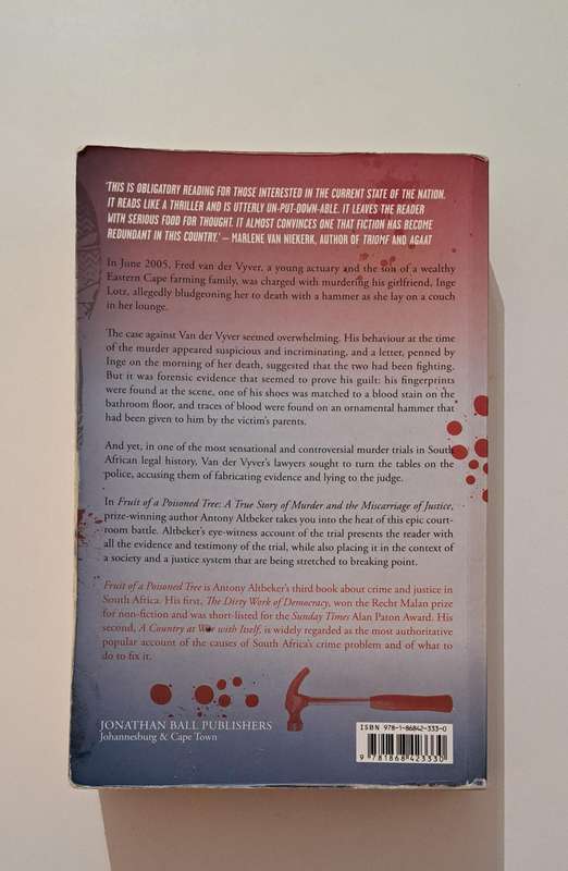 Fruit Of A Poisoned Tree By Antony Altbeker true crime story South Africa murder