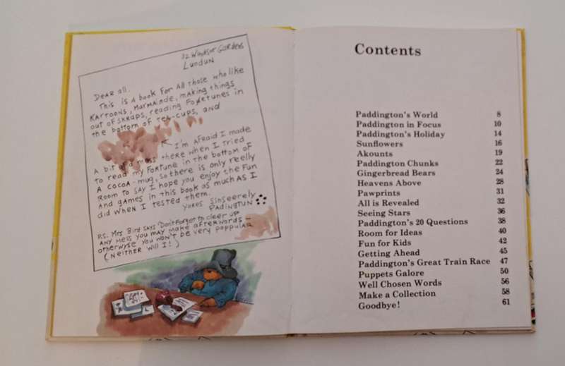 Fun & Games With Paddington By Michael Bond 1978 kids children's picture story book bedtime classic