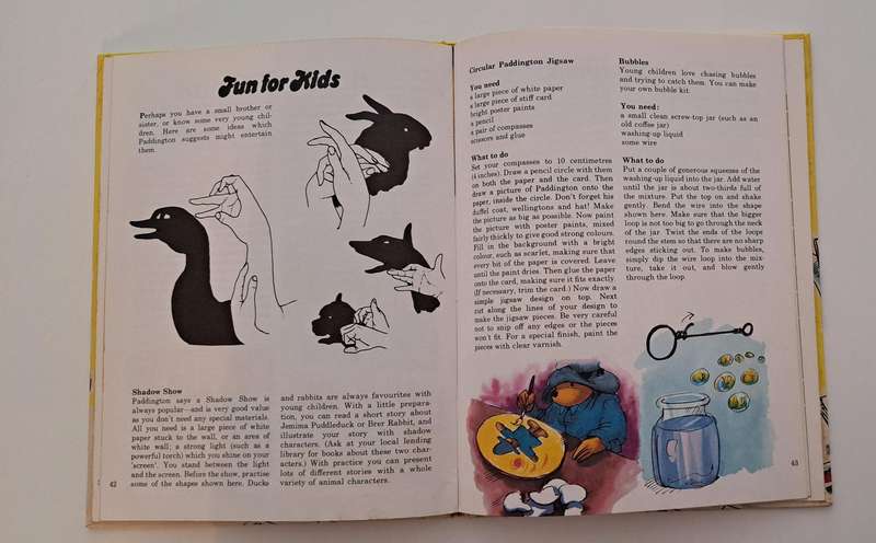 Fun & Games With Paddington By Michael Bond 1978 kids children's picture story book bedtime classic
