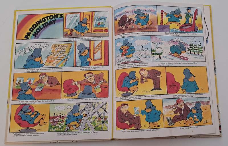 Fun & Games With Paddington By Michael Bond 1978 kids children's picture story book bedtime classic