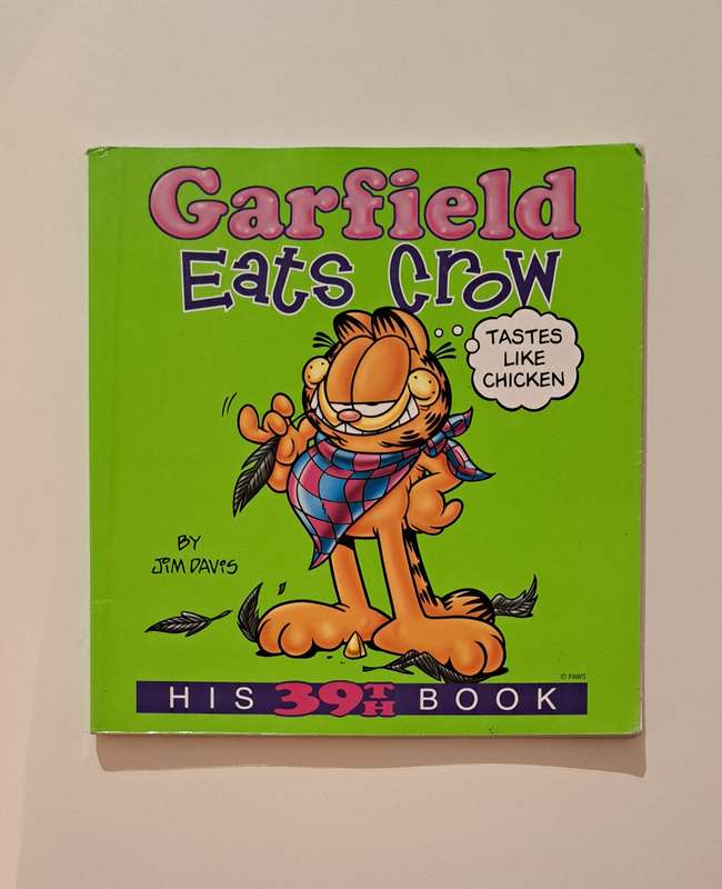 Garfield Eats Crow By Jim Davis His 39th Book cartoon comic book graphic novel classic comedy
