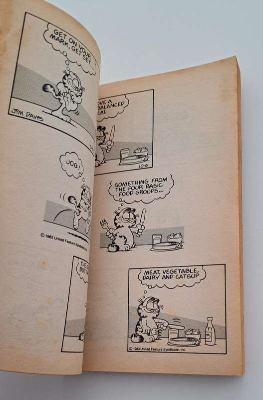 Garfield What's Cooking By Jim Davis (1984) retro old rare vintage cartoon comic book collectable ki