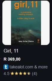 Girl 11 By Amy Suiter Clarke fiction crime thriller suspense mystery psychological
