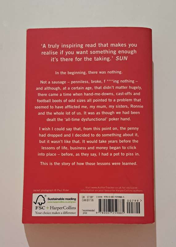 Gordon Ramsay's Playing With Fire book autobiography cooking food memoir business