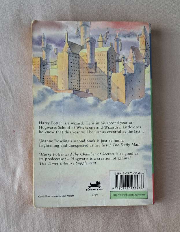 Harry Potter And The Chamber Of Secrets By J K Rowling sci-fi fantasy magic adventure mystery classi