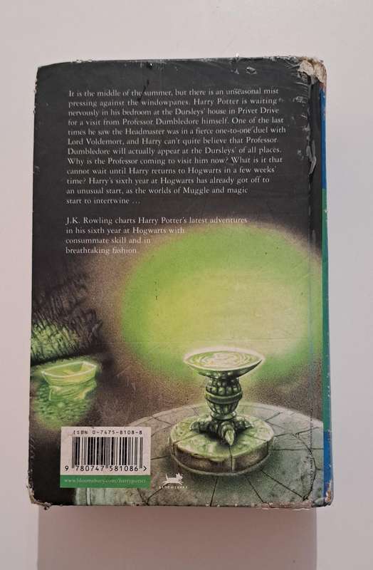 Harry potter And The Half-Blood Prince J K Rowling sci-fi fantasy magic mystery adventure classic