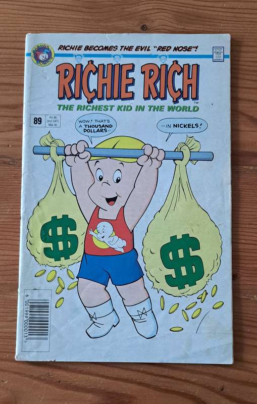 Harvey Comics Richie Rich #89 (1995) RSA South Africa Print rare old vintage collectable comic book