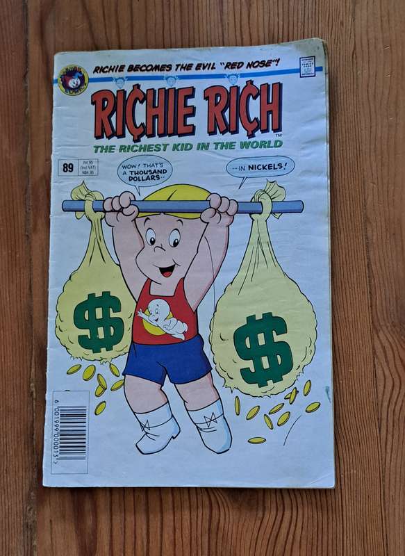 Harvey Comics Richie Rich #89 (1995) RSA print rare collectable South Africa