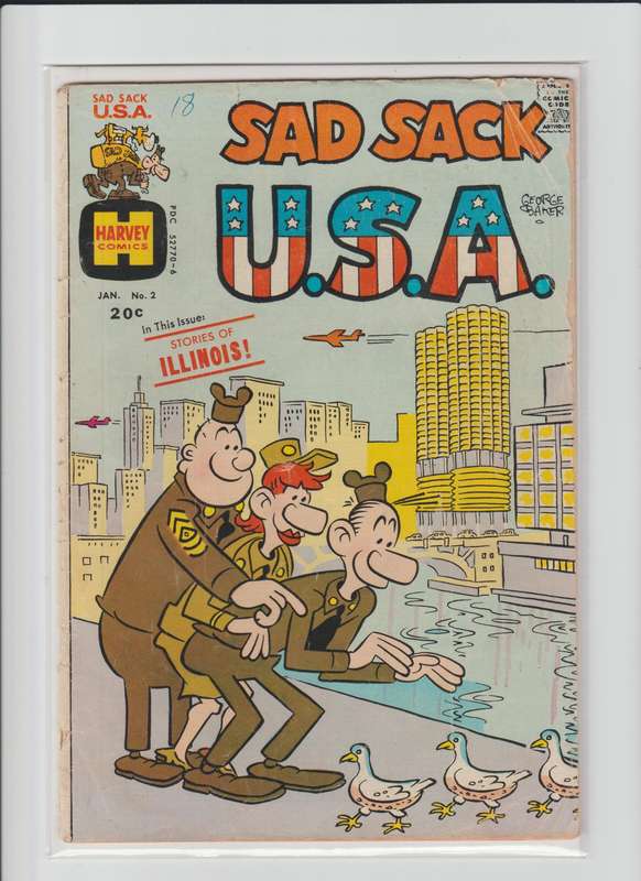 Harvey comic books Sad Sack USA (1972) #2 vintage old rare collectable