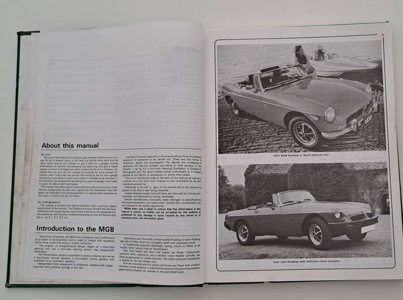 Haynes MGB 1962 to 1980 Owners Workshop repair Manual automotive sports cars vintage old rare
