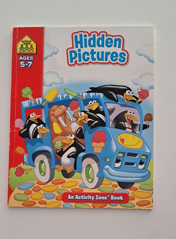 Hidden Pictures Activity Zone book kids children early learning school picture books puzzle