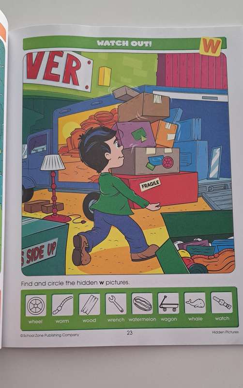 Hidden Pictures Activity Zone book kids children early learning school picture books puzzle