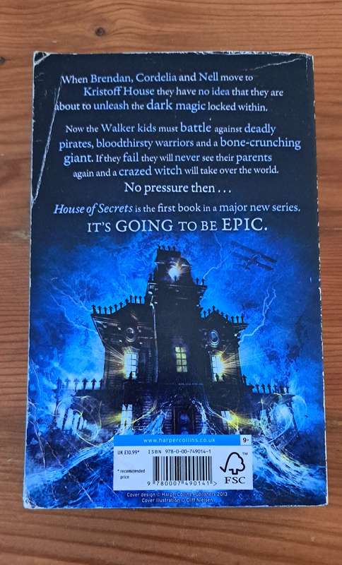 House Of Secrets By Chris Columbus sci-fi fantasy mystery adventure fiction magic epic secrets