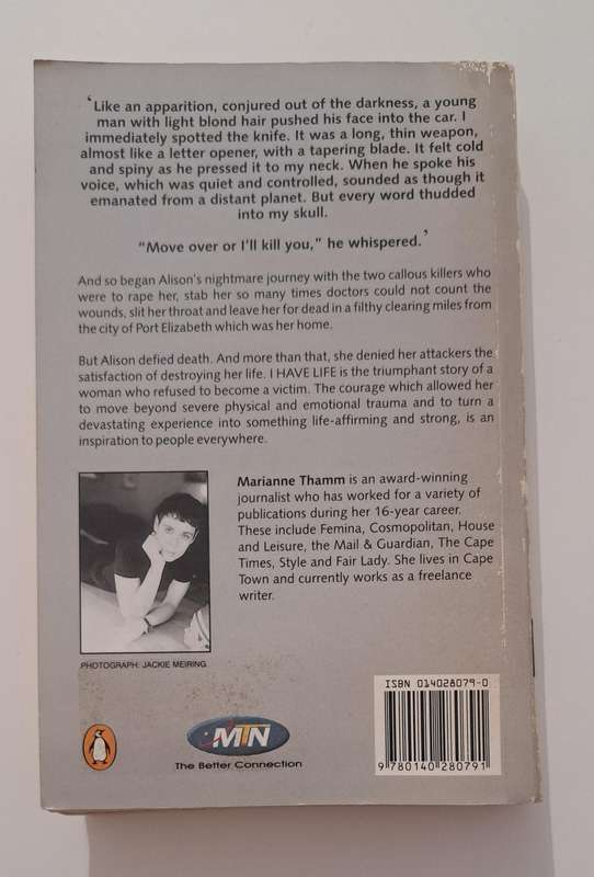 I Have Life Alison's Journey true crime story South Africa memoir biography feminism Marianne Thamm