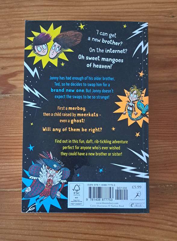 I Swapped My Brother On The Internet By Jo Simmons graphic novel comic children humor comedy