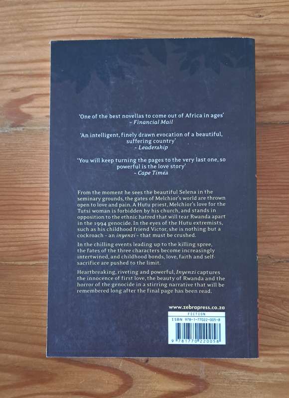Inyenzi BY Andrew Brown Rewanda novel Love romance hear-breaking genocide