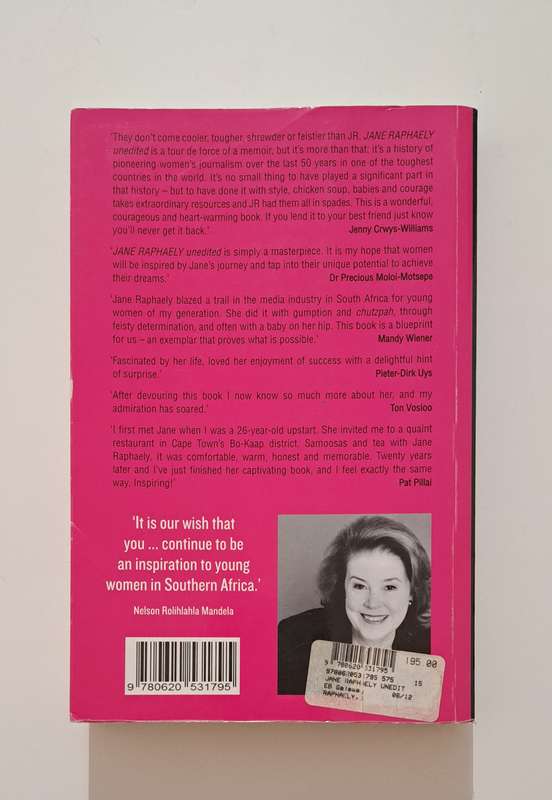 Jane Raphaely Unedited True Tales Of A Fun Fearless Female biography memoir chic lit