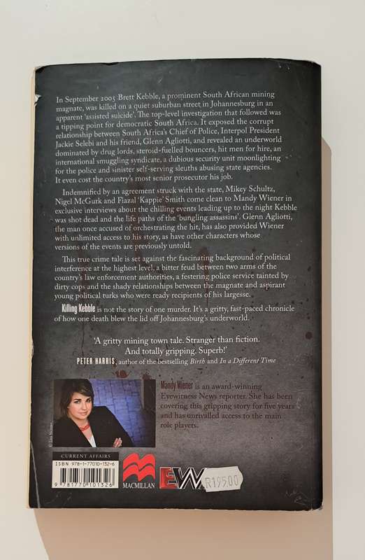 Killing Kebble An Underworld Exposed Mandy Wiener true crime South Africa biography nonfiction