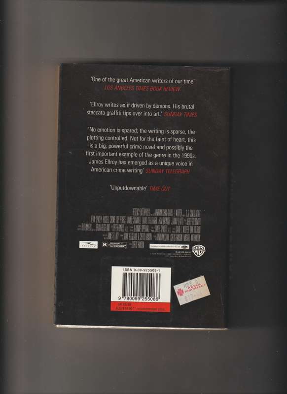 L.A. Confidential By James Ellroy crime fiction film movie classic mystery thriller historical detec