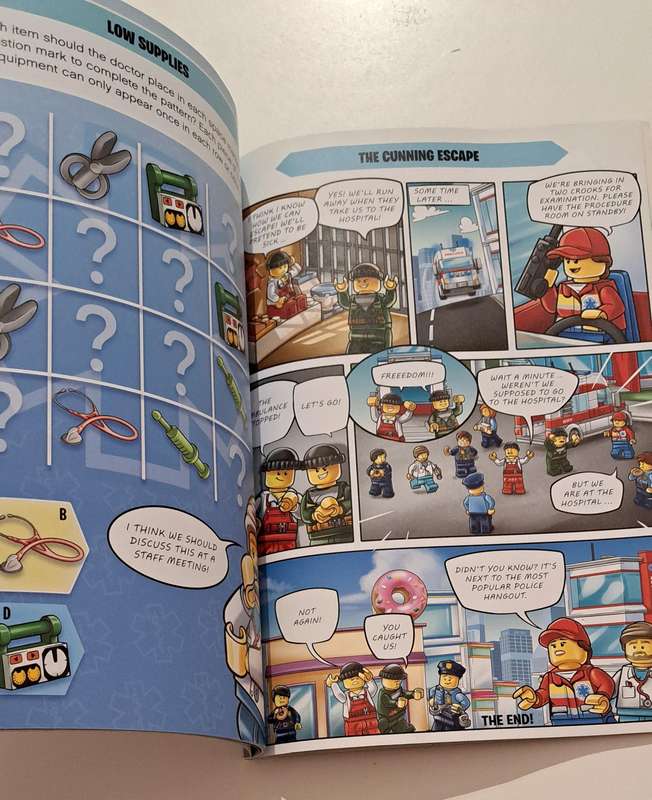 Lego city To The Rescue Activity book kids boys children's picture book puzzle comics