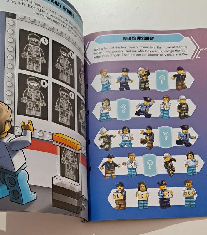 Lego city To The Rescue Activity book kids boys children's picture book puzzle comics