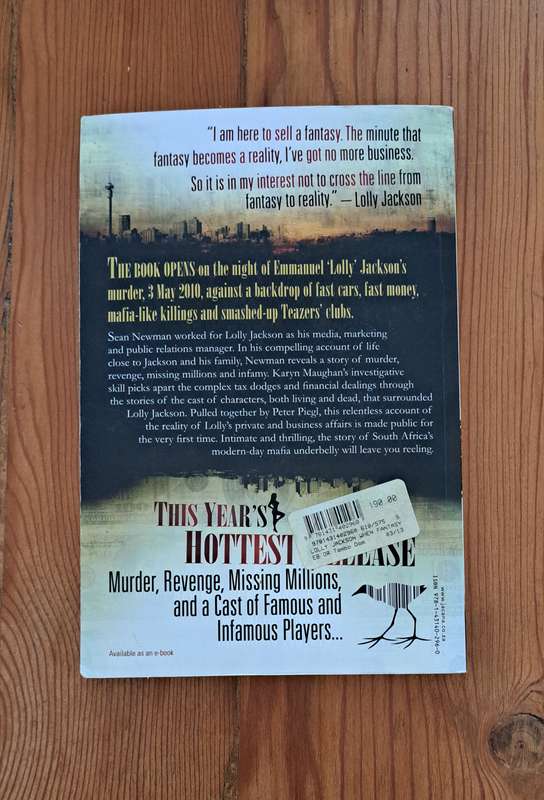 Lolly Jackson When Fantasy Becomes Reality By Sean Newman true crime South Africa SARS Mafia