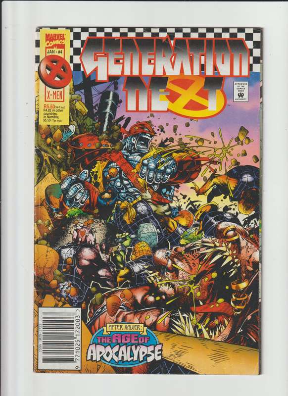 Marvel Comics Generation Next  #4 RSA (South Africa) 1995 print retro old rare vintage collectable