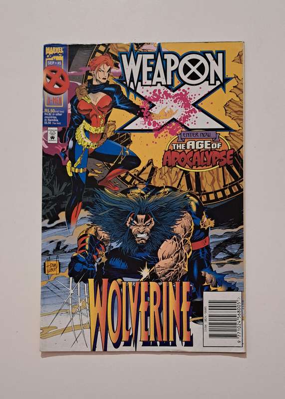 Marvel Comics Weapon X (1995) #5 South Africa print rare old vintage collectable comic books