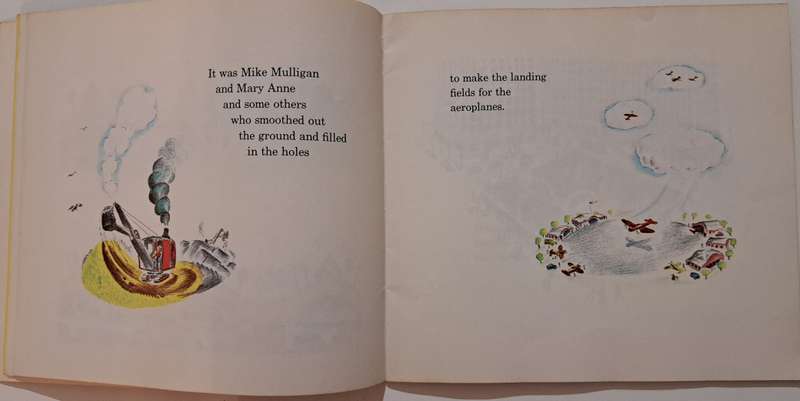 Mike Mulligan & His Steam Shovel Virginia Burton kids children picture *****SOLD****