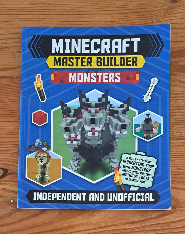 Minecraft Master Builders Monsters book gamers pc console classic game