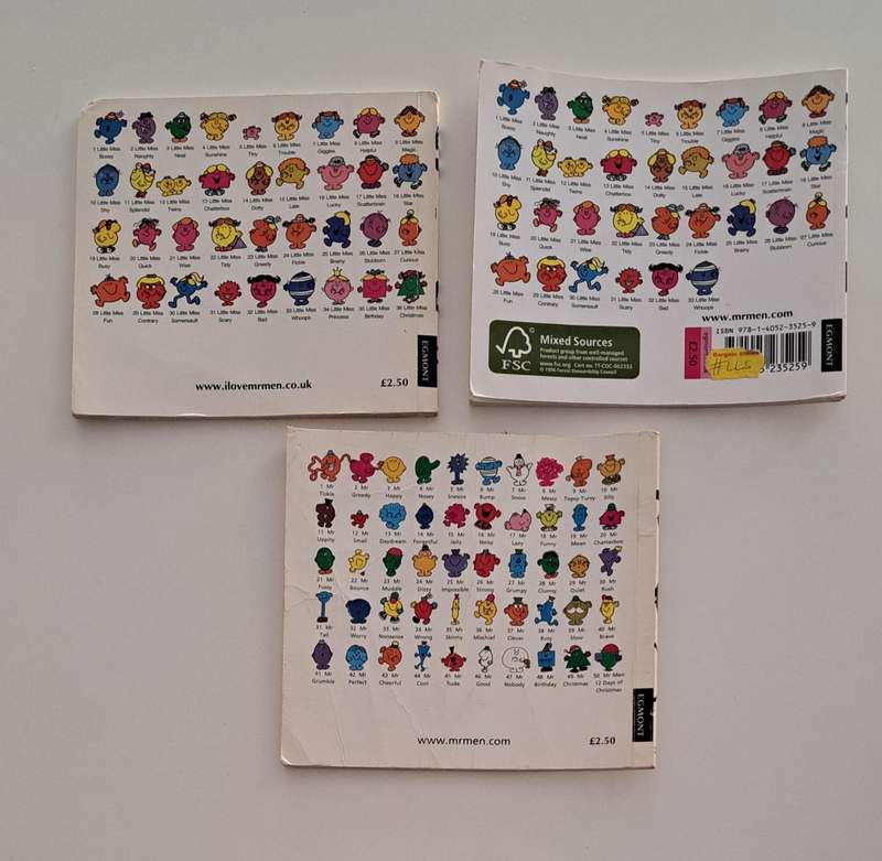 Mr Men & Little Miss books By Roger Hargreaves kids children's picture story books classic