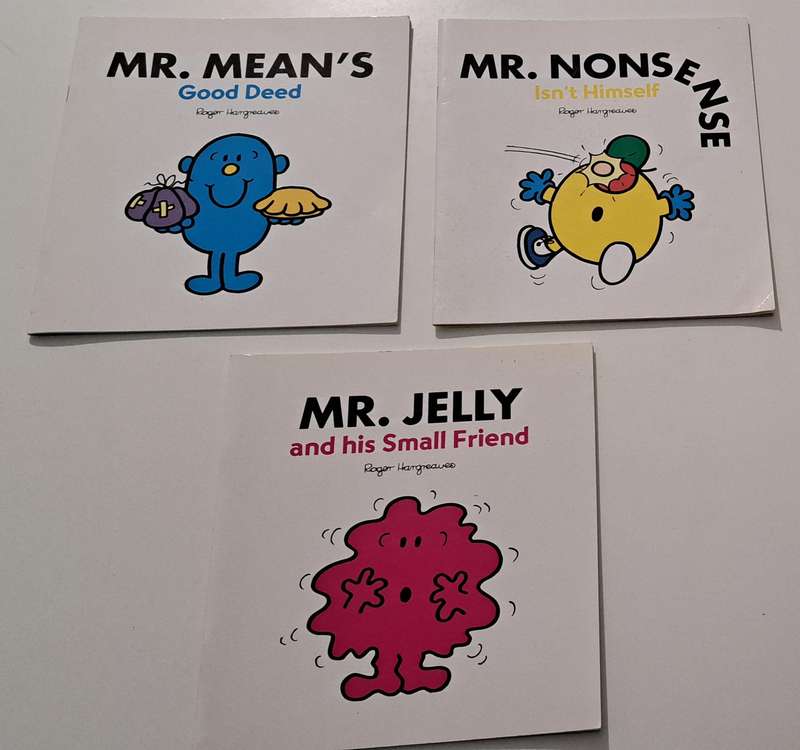 Mr Nonsense Mr Mean's & Mr Jelly By Roger Hargreaves classic kids children's picture story book