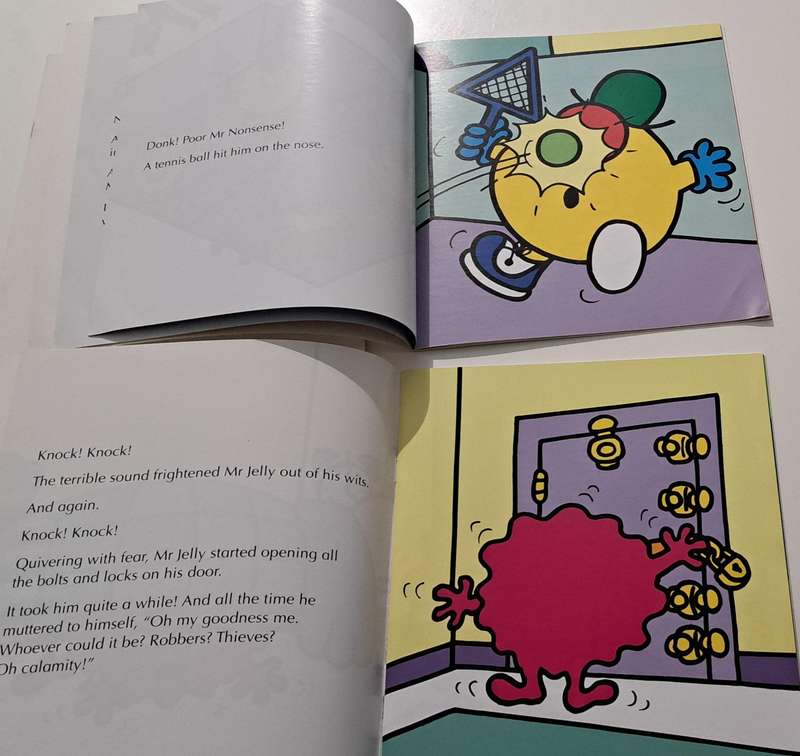 Mr Nonsense Mr Mean's & Mr Jelly By Roger Hargreaves classic kids children's picture story book