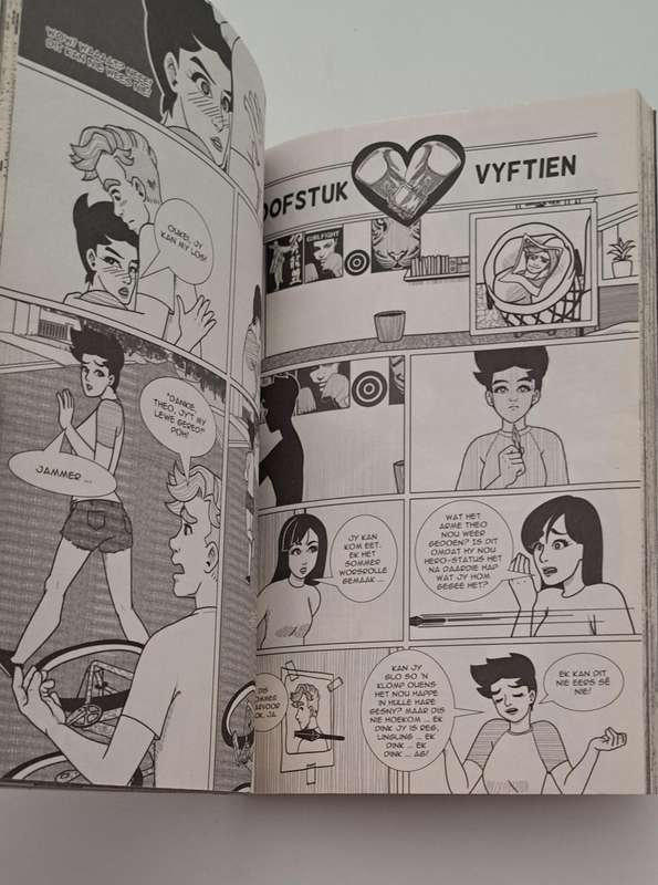 n Hart is net atome By Cecilia Steyn (Afrikaans) graphic novel comic fantasy romance love Chinese