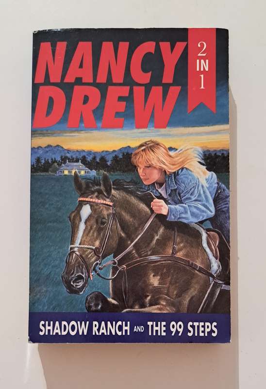 Nancy Drew 2 in 1 - Shadow Ranch & The 99 Steps By Carolyn Keene teen mystery adventure