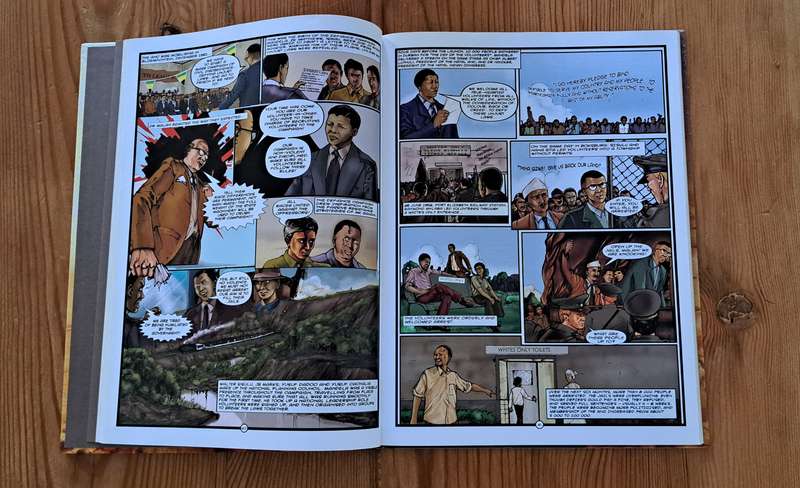 Nelson Mandela The Authorised Comic Book politics president South Africa History biography