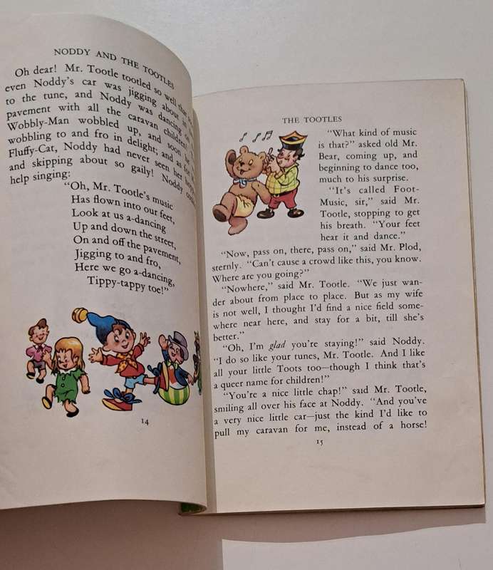 Noddy And The Tootles By Enid Blyton 1962 kids children's classic bedtime story book vintage retro o