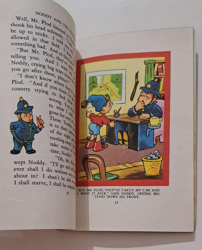 Noddy And The Tootles By Enid Blyton 1962 kids children's classic bedtime story book vintage retro o