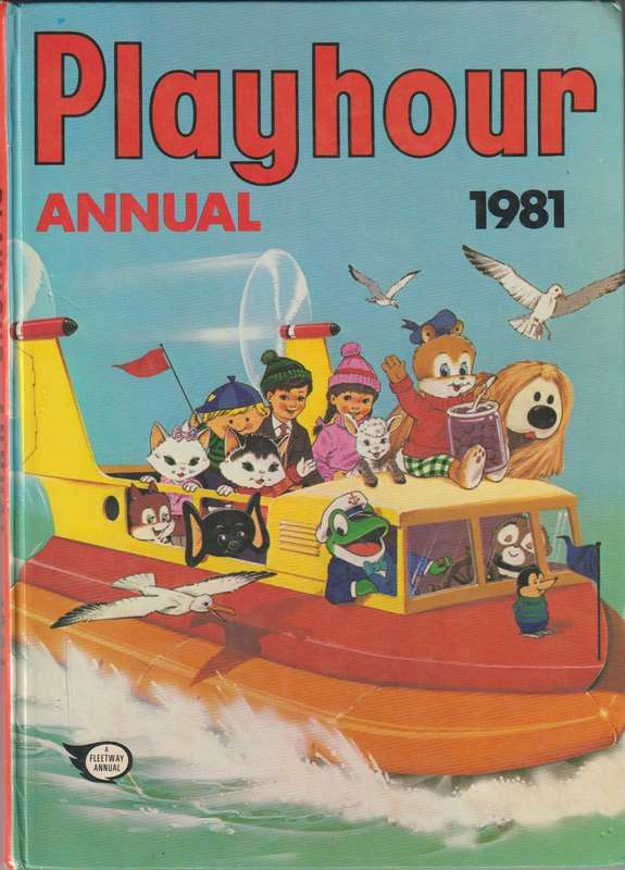 Playhour kids children`s Annual 1981 hardcover vintage rare old collectable