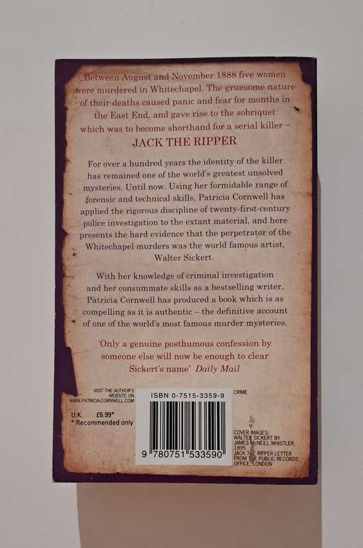 Portrait Of A Killer Jack The Ripper Case Closed Patricia Cornwell true crime British History nonfic
