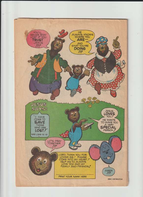 Barney Bear Lost and Found (1979 Spire Barbour) rare old retro vintage Christian collectable