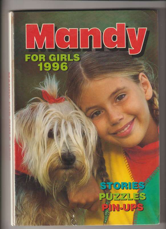 Mandy for girls 1996 Annual - comic cartoon book for girls children kids