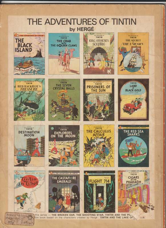 The Adventures Of TinTin by Herge Flight 714 cartoon comic book collectable