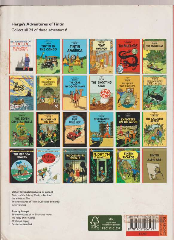 The Adventures Of TinTin The Broken Ear by Herge Cartoon comic book collectable graphic novel