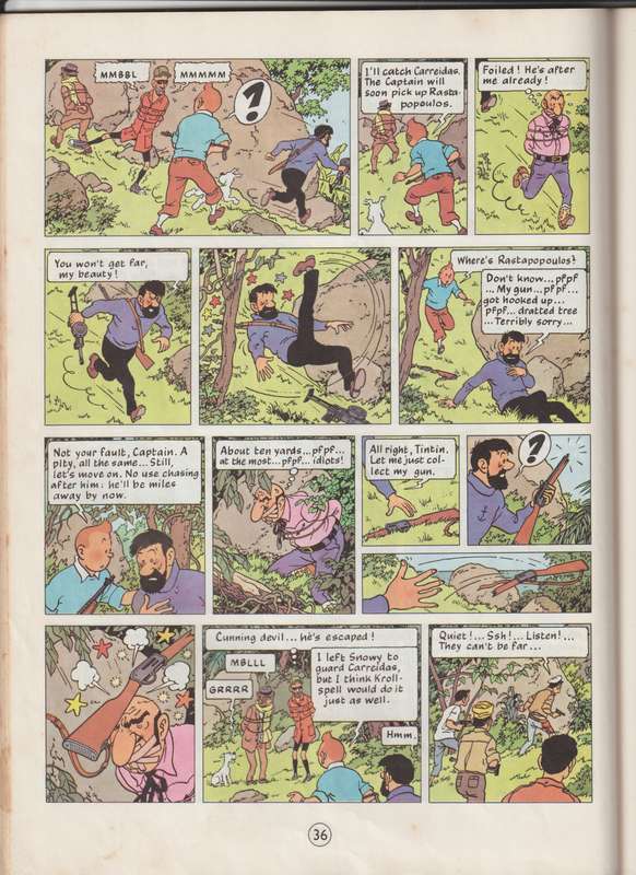 The Adventures Of TinTin by Herge Flight 714 cartoon comic book collectable