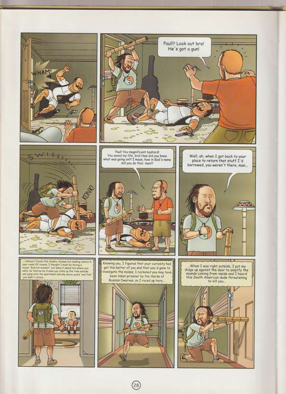 The Red Monkey The Leaking Cello Case Joe Daly cartoon comic book Cape Town South Africa