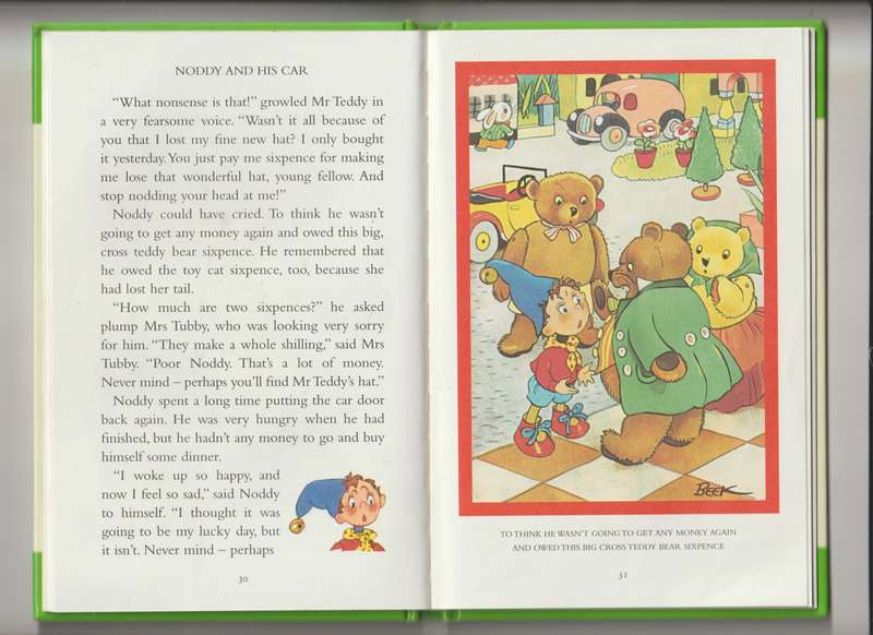 Noddy And His Car By Enid Blyton classic story book for kids children