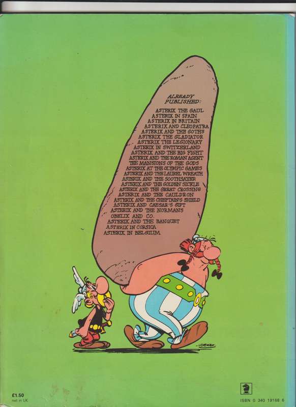 Asterix And The Roman Agent By Goscinny & Uderzo (1981) cartoon comic book vintage rare collectable